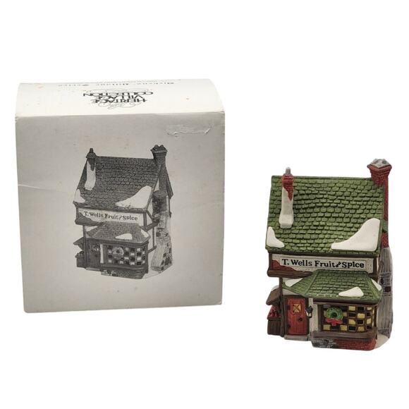 Dept 56 T. Wells Fruit and Spice Heritage Collection Dickens Series VTG 1985 - Picture 2 of 16